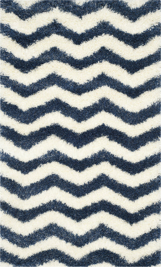 Safavieh Montreal Shag SGM846A Ivory/Blue Area Rug 