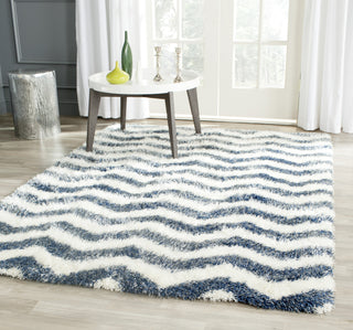 Safavieh Montreal Shag SGM846A Ivory/Blue Area Rug  Feature