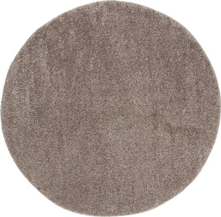 Safavieh Solo Shag 100 SGO114T Brown Area Rug Round Image