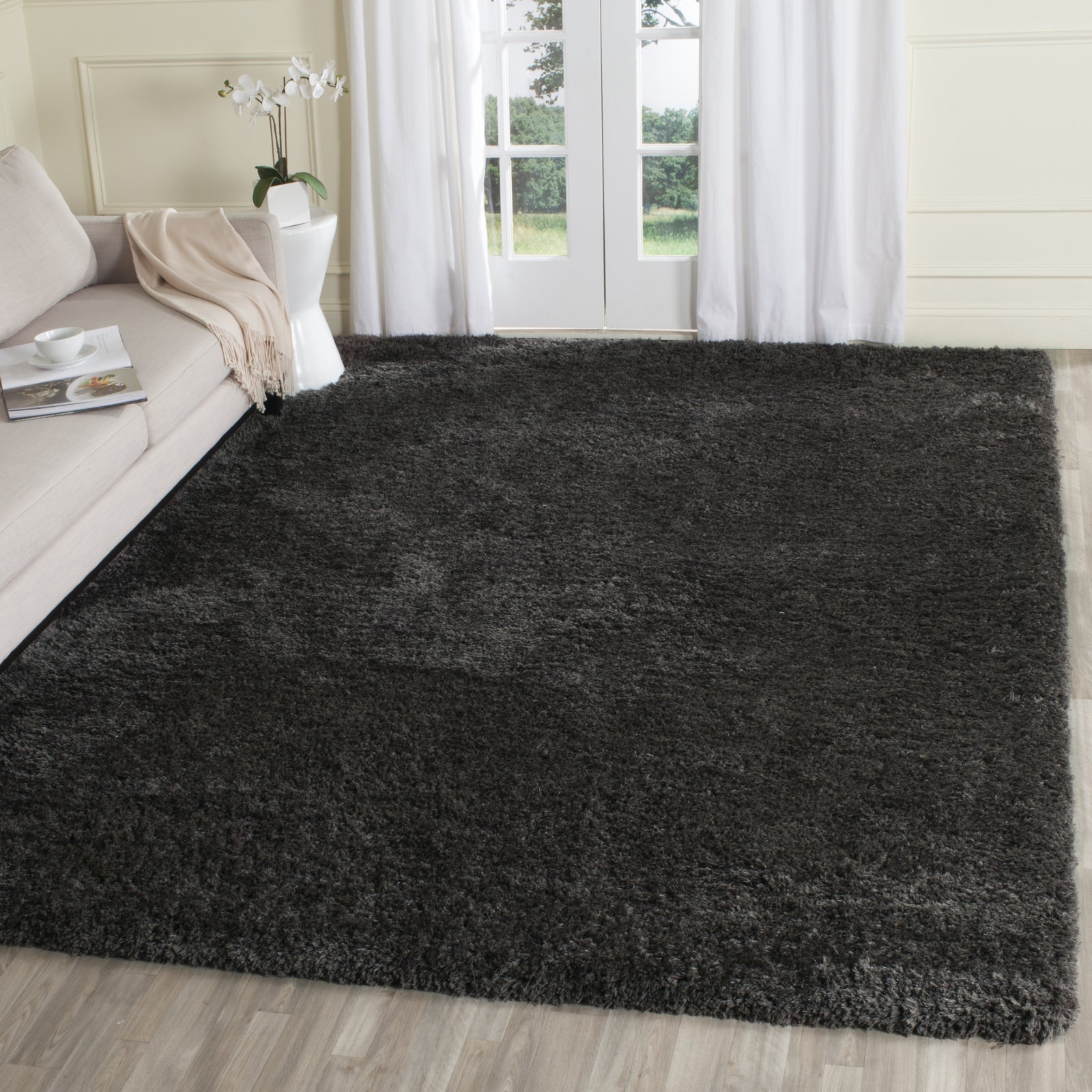 Safavieh Sgs-Supreme Shag Supreme 621 Dark Grey Area Rug