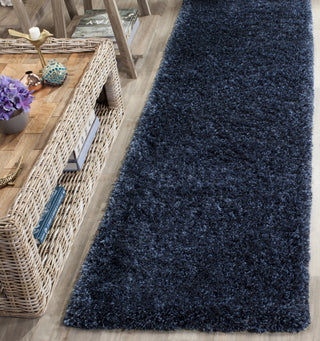 Safavieh Toronto Shag 711 Navy Area Rug Room Scene