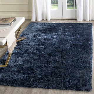 Safavieh Toronto Shag 711 Navy Area Rug Room Scene Feature