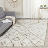 Safavieh Toronto Shag 727 Ivory/Light Grey Area Rug Room Scene Feature