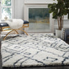 Safavieh Toronto Shag 727 Ivory/Blue Area Rug Room Scene Feature
