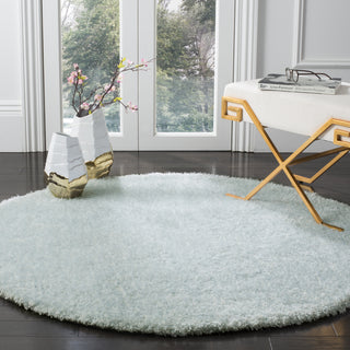 Safavieh Toronto Shag Bhg Ivory/Aqua Area Rug Room Scene Feature