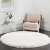 Safavieh Luxe Shag 160 Ivory Area Rug Room Scene