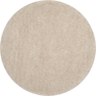 Safavieh Luxe Shag 160 Bone Area Rug Round