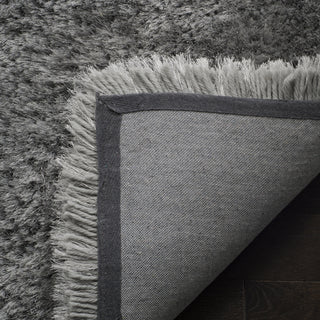 Safavieh Luxe Shag 160 Grey Area Rug Backing