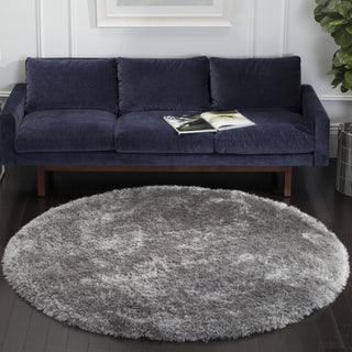 Safavieh Luxe Shag 160 Grey Area Rug Room Scene