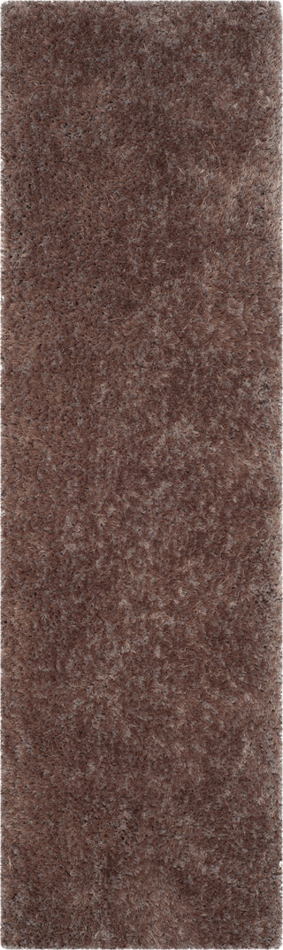 Safavieh Luxe Shag 160 Brown Area Rug Runner