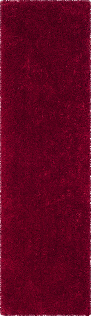 Safavieh Luxe Shag 160 Red Area Rug Runner