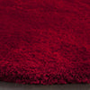 Safavieh Luxe Shag 160 Red Area Rug Detail