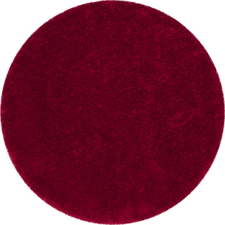 Safavieh Luxe Shag 160 Red Area Rug Round