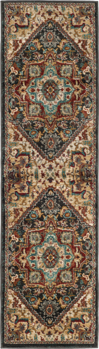 Safavieh Summit SMT293A Dark Grey/Red Area Rug 