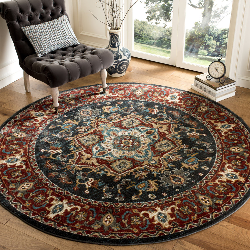 Safavieh Summit SMT293A Dark Grey/Red Area Rug – Incredible Rugs and Decor