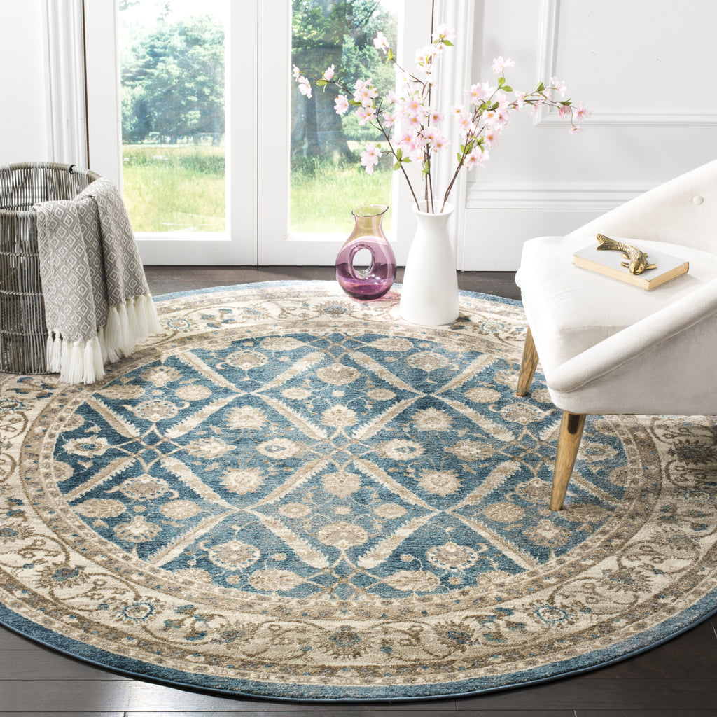 Safavieh Sofia SOF378C Blue/Beige Area Rug Incredible Rugs and Decor