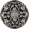 Safavieh Soho Viscount Black/Ivory Area Rug Round