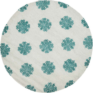 Safavieh Soho Soh213 Ivory/Light Blue Area Rug Round