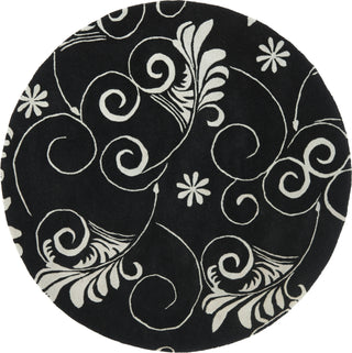 Safavieh Soho Soh218 Black/Ivory Area Rug Round