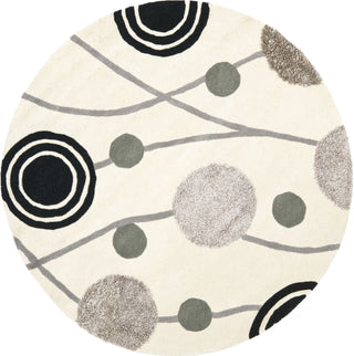 Safavieh Soho Soh249 Ivory/Grey Area Rug Round