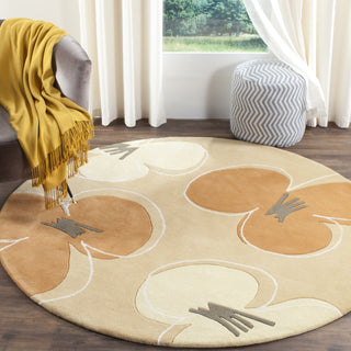 Safavieh Soho Soh302 Gold Area Rug Room Scene