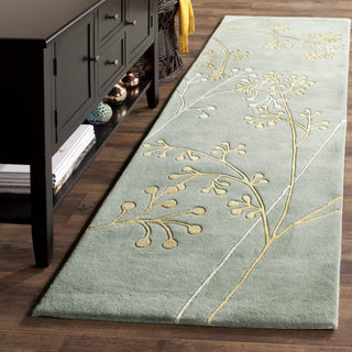 Safavieh Soho Soh305 Light Blue Area Rug Room Scene Feature