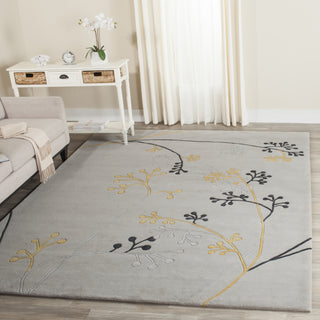 Safavieh Soho Soh305 Grey Area Rug Room Scene Feature