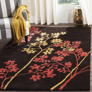 Safavieh Soho Soh316 Brown/Red Area Rug Room Scene Feature