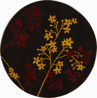 Safavieh Soho Soh316 Brown/Red Area Rug Round