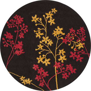 Safavieh Soho Soh316 Brown/Red Area Rug Round