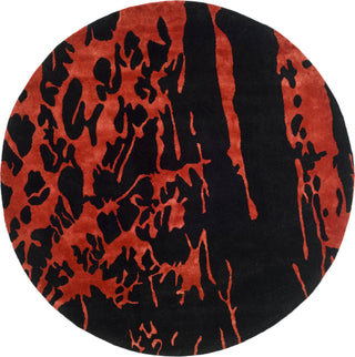 Safavieh Soho Soh326 Black/Red Area Rug Round