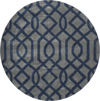 Safavieh Soho Soh411 Grey/Dark Blue Area Rug Round