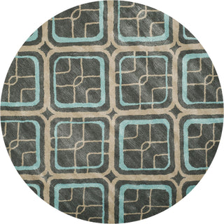 Safavieh Soho Soh412 Grey/Multi Area Rug Round