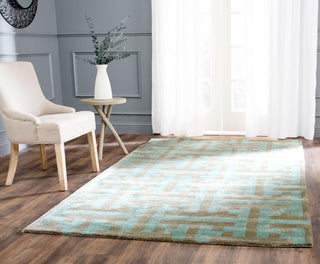 Safavieh Soho Soh413 Light Blue/Multi Area Rug Room Scene Feature