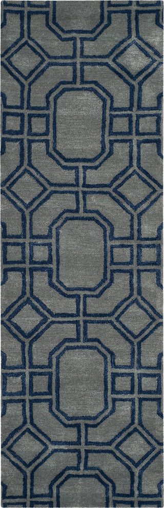 Safavieh Soho Soh414 Grey/Dark Blue Area Rug Runner