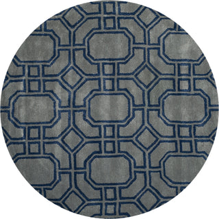 Safavieh Soho Soh414 Grey/Dark Blue Area Rug Round