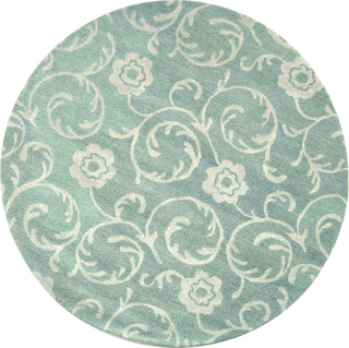 Safavieh Soho Soh415 Light Blue/Silver Area Rug Round