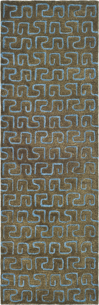 Safavieh Soho Soh416 Brown/Light Blue Area Rug Runner