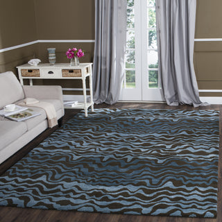 Safavieh Soho Soh417 Blue/Brown Area Rug Room Scene