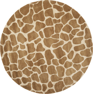 Safavieh Soho Soh436 Beige/Brown Area Rug Round