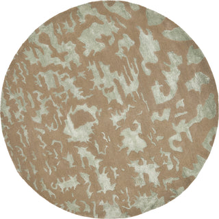 Safavieh Soho Soh525 Taupe/Light Blue Area Rug Round