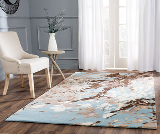 Safavieh Soho Soh528 Blue/Multi Area Rug Room Scene Feature