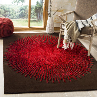 Safavieh Soho 655 Brown/Red Area Rug Room Scene