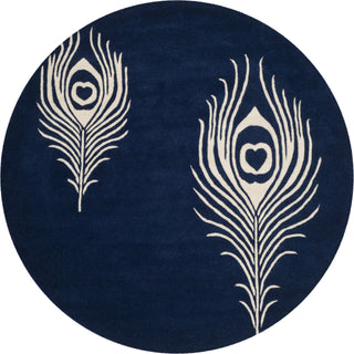 Safavieh Soho Soh704 Navy/Ivory Area Rug Round