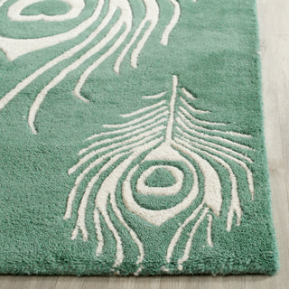 Safavieh Soho Soh704 Teal/Ivory Area Rug Detail