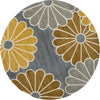 Safavieh Soho Soh705 Grey/Yellow Area Rug Round