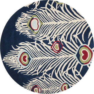 Safavieh Soho Soh709 Blue/Ivory Area Rug Round