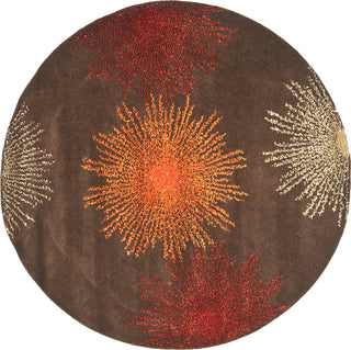 Safavieh Soho Soh712 Brown/Multi Area Rug Round