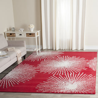 Safavieh Soho Soh712 Red/Ivory Area Rug Room Scene Feature