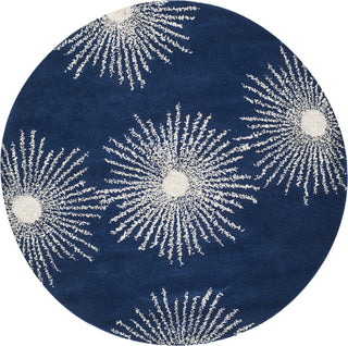 Safavieh Soho Soh712 Dark Blue/Ivory Area Rug Round